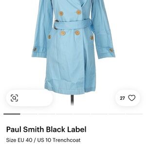 Paul Smith Blue Trenchcoat